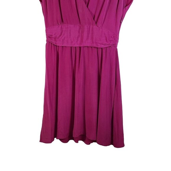Garnet Hill 100% Silk V Neck Empire Waist Pink Dress Size‎ 8 - Picture 3 of 8